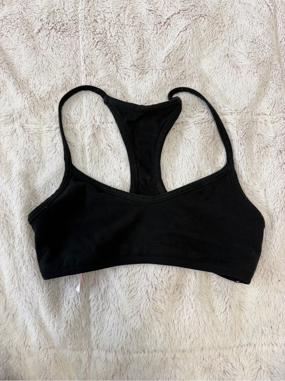 Victoria's Secret Black Racerback Sports Bra